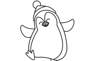 penguin pic pok coloring book to print