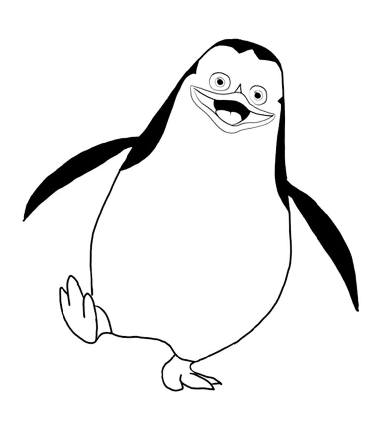 the penguins of madagascar coloring pages for kids