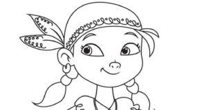 pirate izzy coloring book to print