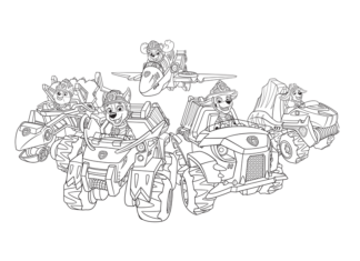 vehicles from psi patrol coloring book to print