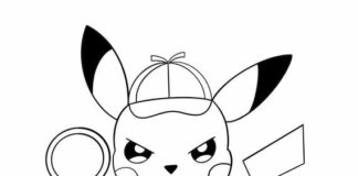 pokemon detective pikachu libro para colorear para imprimir