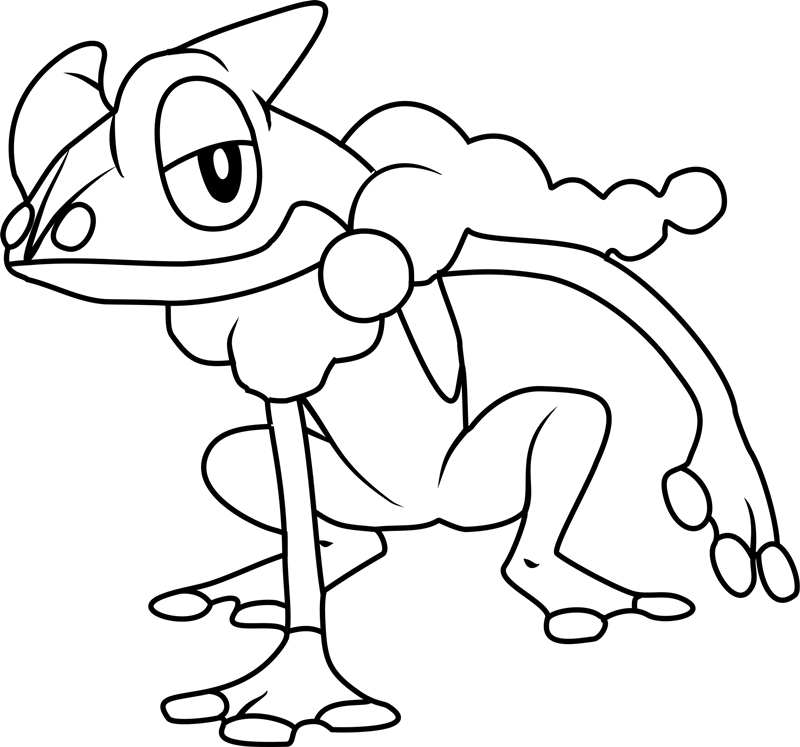 69 Cartoon Froakie Coloring Page for Adult