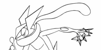 pokemon greninja coloring book to print