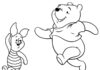 Libro para colorear de Piglet y Winnie the Pooh para imprimir