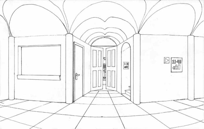 hallway at home coloring book to print