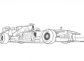 livre de coloriage Red Bull Formule 1 à imprimer