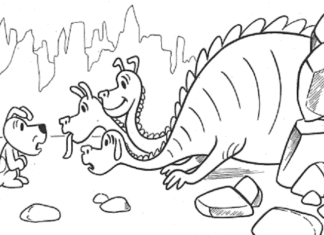 rexie ja dinosaurukset tulostettava värityskirja