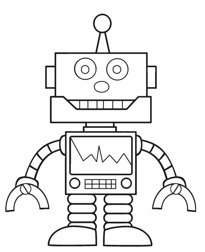 Experimentelles Roboter-Malbuch zum Ausdrucken