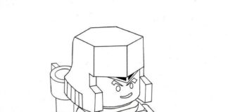 lego transformers robot coloring book to print