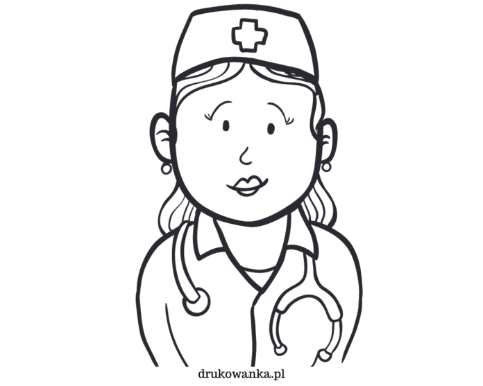 hospital attendant coloring page printable