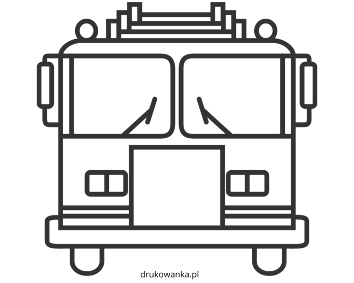 fire truck coloring book to print