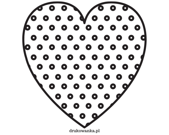 page de coloriage du cœur en pointillés à imprimer