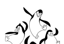 skipper,rico,private i kowalski pingwin kolorowanka do drukowania