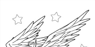 winged unicorn coloring book to print