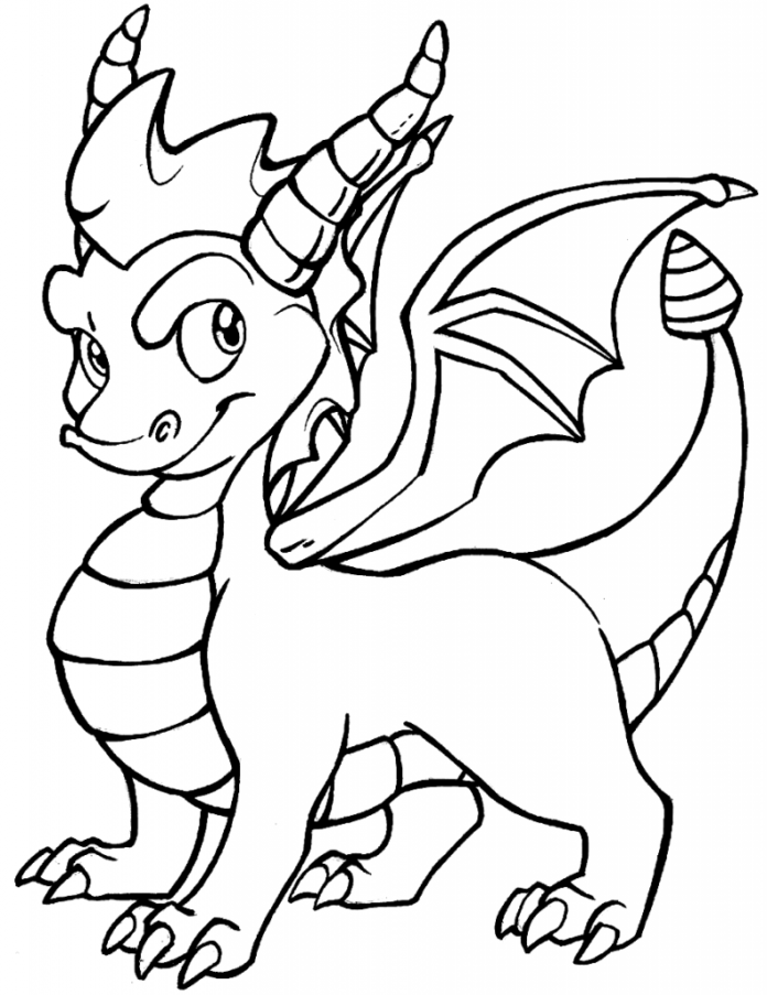 dragão wawel para crianças colorir livro para imprimir