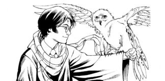 owl and harry potter coloring book to print