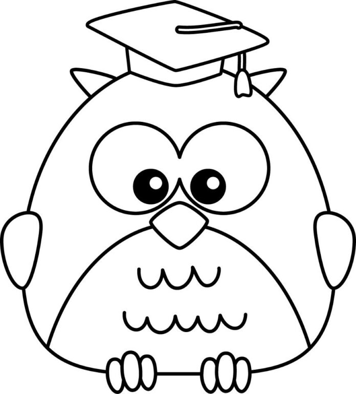owl coloring page printable