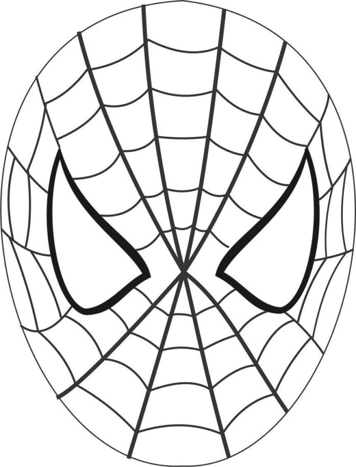 spiderman maska człowieka pająka kolorowanka do drukowania