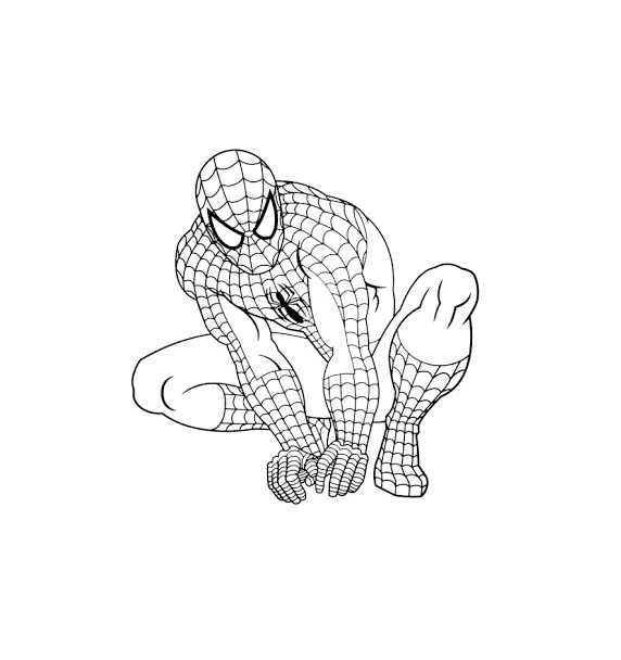 spiderman rysowanka dla dzieci kolorowanka do drukowania