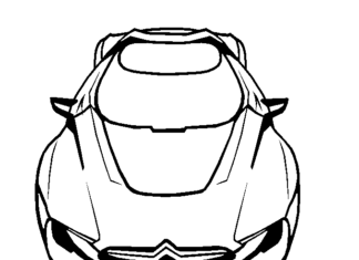 sporty citroen coloring book to print
