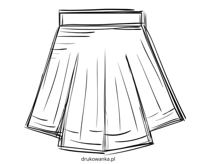 volánková sukně omalovánky k vytisknutí