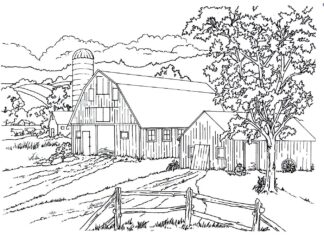 stud farm coloring book to print