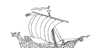 Schiff aus Narnia Malbuch zum Ausdrucken