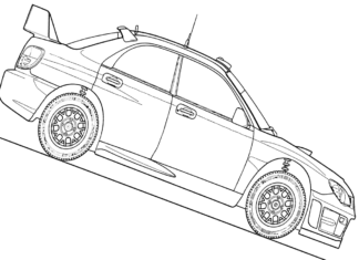 Subaru závodné omaľovánky na vytlačenie