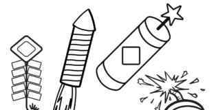 firecrackers coloring book to print