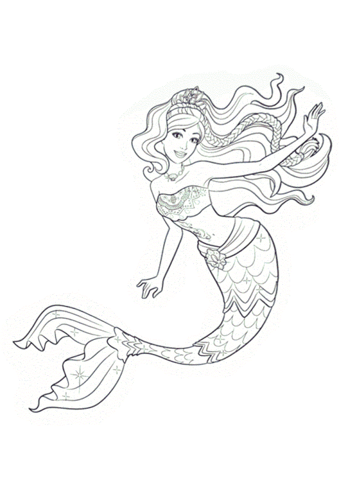 mermaid with h2o under water coloring book to print