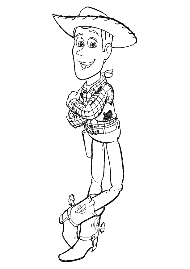 sheriff lean toy story coloring book printable