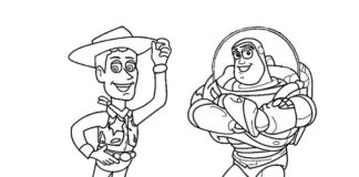 sheriff and toy story coloring book to print