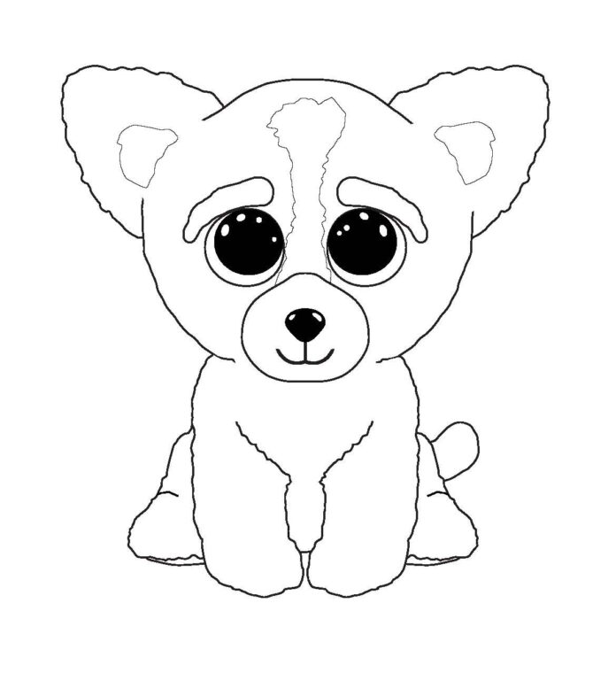 cute dog boo coloring book to print