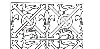 mysterious stained glass window coloring book to print