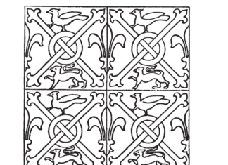 mysterious stained glass window coloring book to print