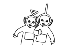 teletubbies thinky winky and lala printable coloring book