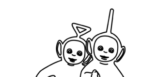 teletubbies thinky winky and lala printable coloring book