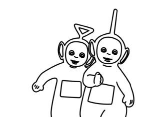 livre de coloriage imprimable teletubbies thinky winky and lala