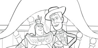 toy story for kids coloring book to print