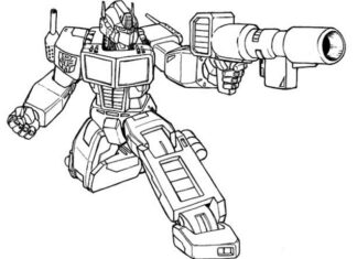 transformers megatron coloring book to print