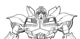 transformers robot bumblebee coloring book to print