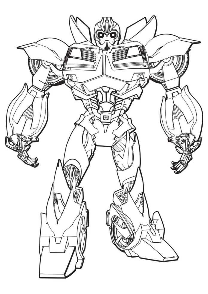 Transformers robot čmeliak omaľovánky k vytlačeniu