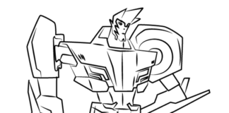 livre de coloriage transformers sideswipe à imprimer