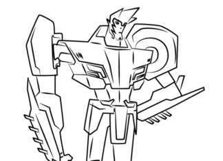 transformers sideswipe coloring book to print