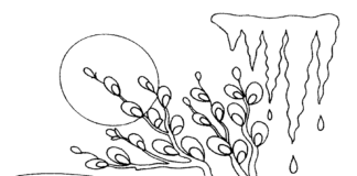 early spring coloring book to print