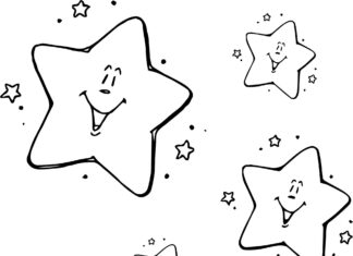 fun stars coloring book to print