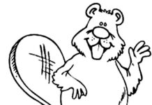 jolly beaver malebog til børn til udskrivning
