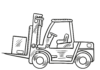 forklift truck coloring book to print