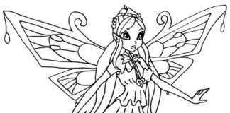 libro para colorear winx bloom para imprimir