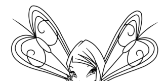 libro para colorear del hada winx roxy para imprimir